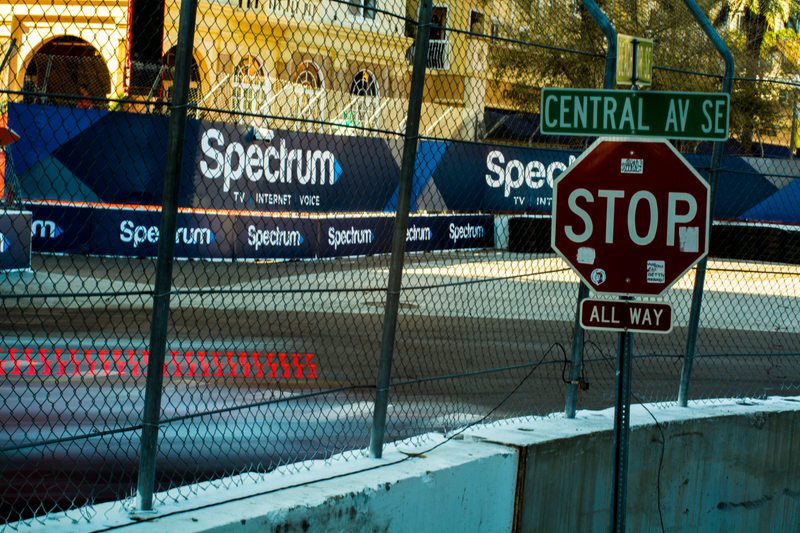 Sebastien Bourdais showing complete contempt for the traffic laws of the city he calls home.
